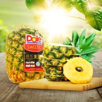 菲律宾都乐无冠菠萝2只装 进口新鲜水果 单果约1100g